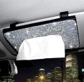 Bling Bling Car Sun Visor Tissue Box