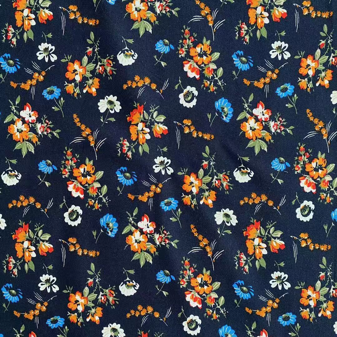 Original 105GSM Eleganter Blumendruck 100% Rayon Stoff für Kleid 30s