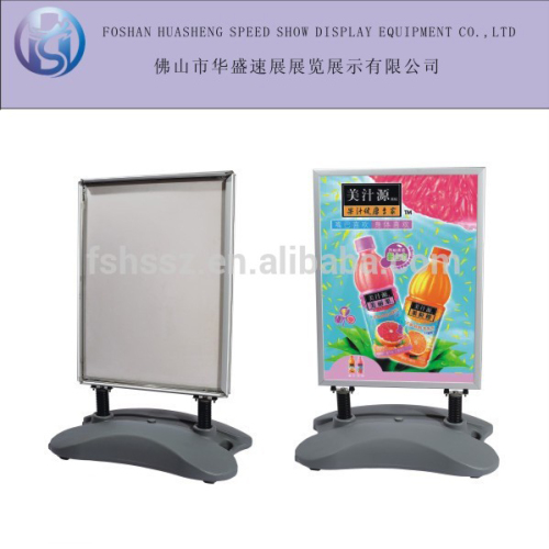 China supplier PVC board poster stand with base