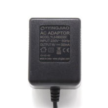 EU Plug Linear Power Supply Wall Plug Charger 9V 300mA AC Adapter