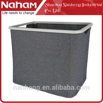 Naham laundry basket with wood frame