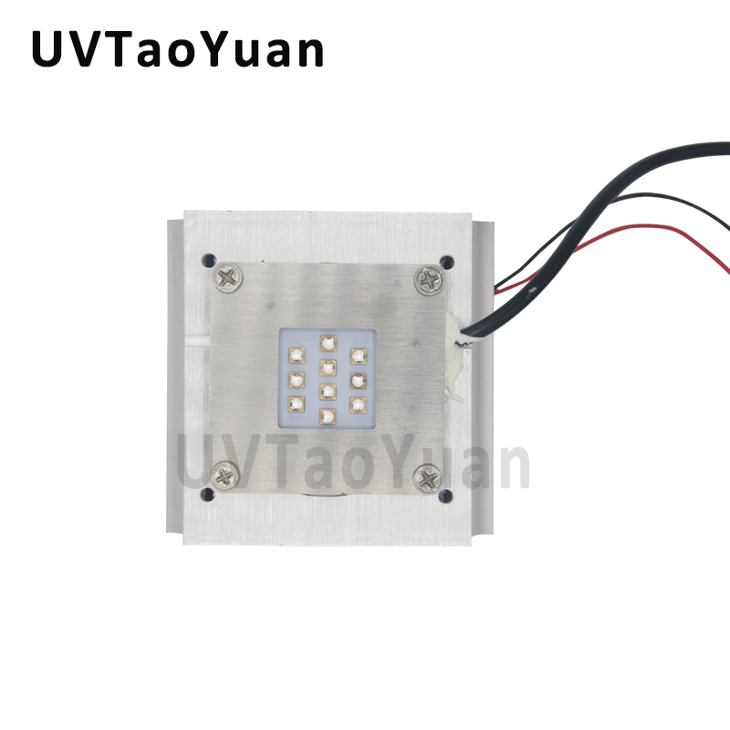 high intensity quartz glass lens 25watt uva 365nm 385nm 395nm 405nm Uv led curing lamp matrix led