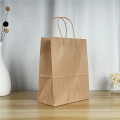 Bolsa de papel de papel kraft biodegradable en caliente