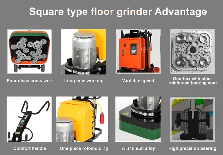 コンクリートの床グラインダーと研磨機のコンクリート床グラインダー研削盤