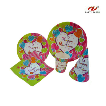 Birthday Party Paper Tableware Sets