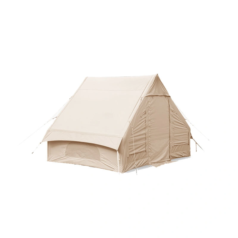 White Large Family Inflatable Canvas Cotton Cabin Tent