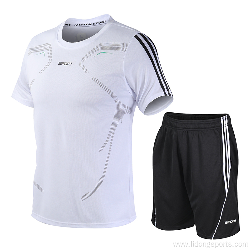 Blue And White Sublimation Soccer Team Training Wear