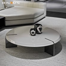 Minimalist Keel Round Coffee Table