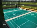 Piso da corte verde de badminton com preço baixo