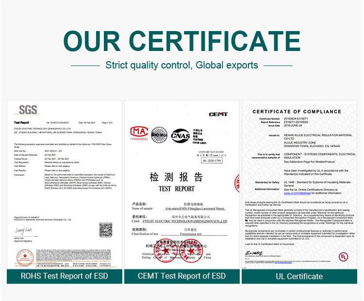 free sample 15mm 30mm 1020x1220mm ESD anti-static sheet