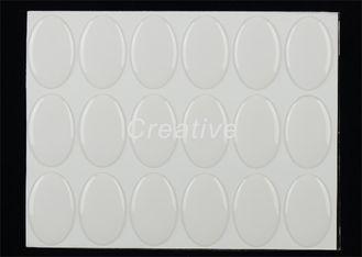 Non - Toxic Pendant Tray Oval Resin Dome Stickers / Labels