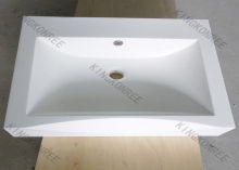 Sgs Approved Solid Surface Wash Basin Royal Above Counter Wash Sink
