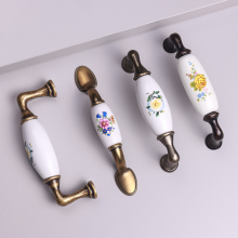 White ceramic drawer knobs door knobs