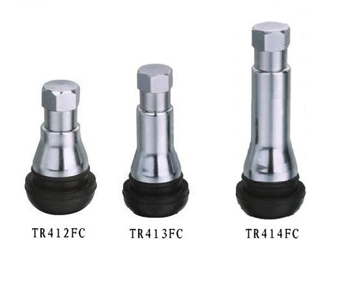 Snap-in Tubeless Tire Valve dengan Chromed Sleeve