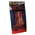 Bolso de comida para perros de nylon de 22 kg con cremallera de bolsillo