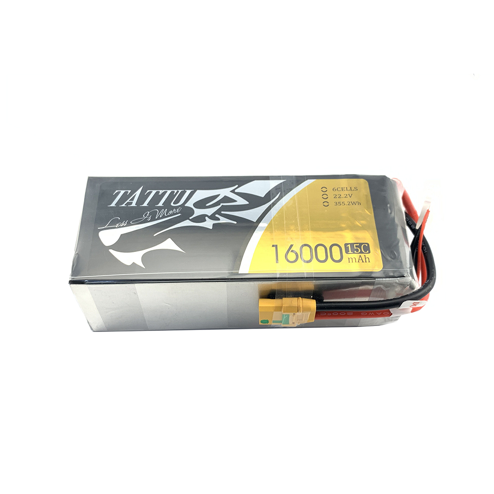 6S 16000mAh 15C Tattu lityum polimer batareyasi