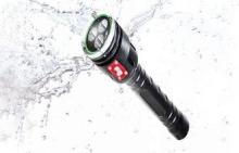 MarsFire D001 Black 2400LM LED Dive Torch 100m Waterproof
