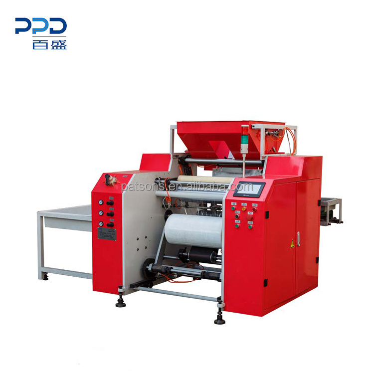 Hot sale automatic stretch film rewinding machine for 18kg roll