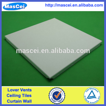 Clip in perforated aluminum ceiling panel design