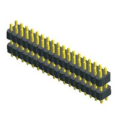 1,00 mm toonhoogte Dual Row Dual Plastic Straight Type