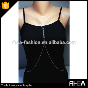 6 Piece Blue Bead Handmade Body Chain