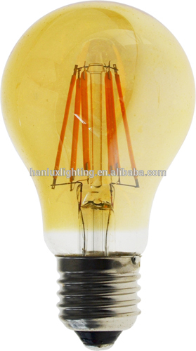 4W/6W/8W Vintage Led Filament Bulb,amber color Led filament bulb