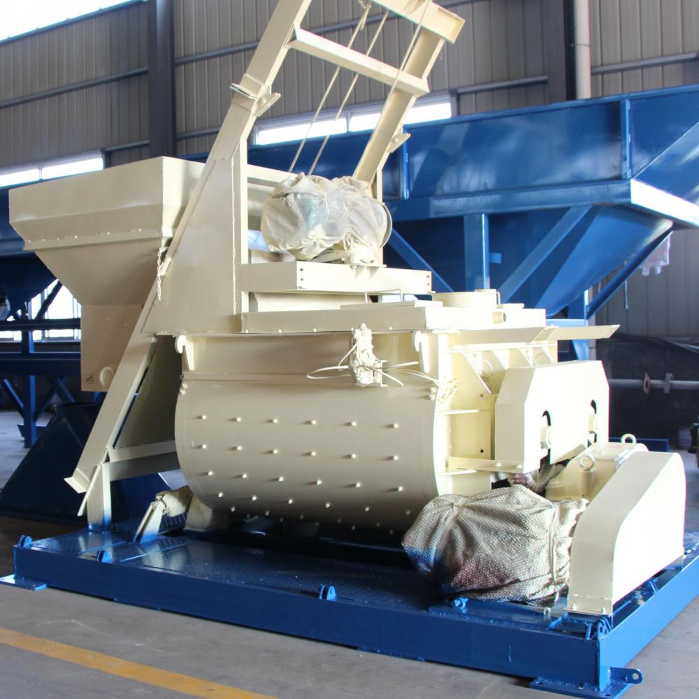JS1500 small double shaft concrete mixer in Malaysia