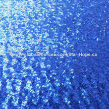 Shining multicolor sequin embroidery polyester fabric