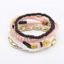 Multi Layers Tassel Beaded Bracelets Acrylic Rhinestone Band