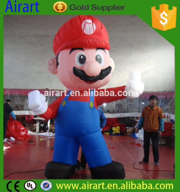 Lovely inflatable super Mario, custom all kinds of inflatable super Mario, inflatable super Mario model