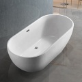 Moderne ovale freistehende Badewanne aus Acryl