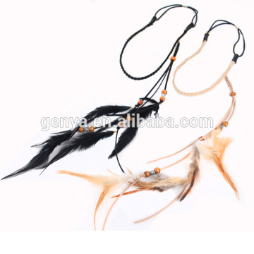 Natural feather hair accessory feather hair extension feather head band
