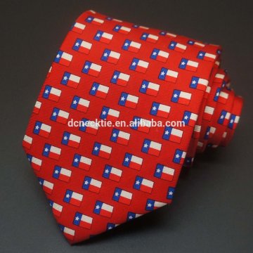 custom your brand silk printed tie