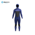 Seaskin Neoprene 지퍼가없는 후드 풀 슈트