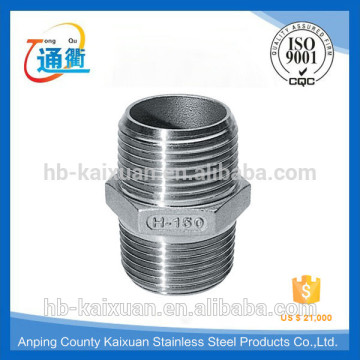 stainless steel NPT hex nipple/hexagon nipple/reducing hex nipple