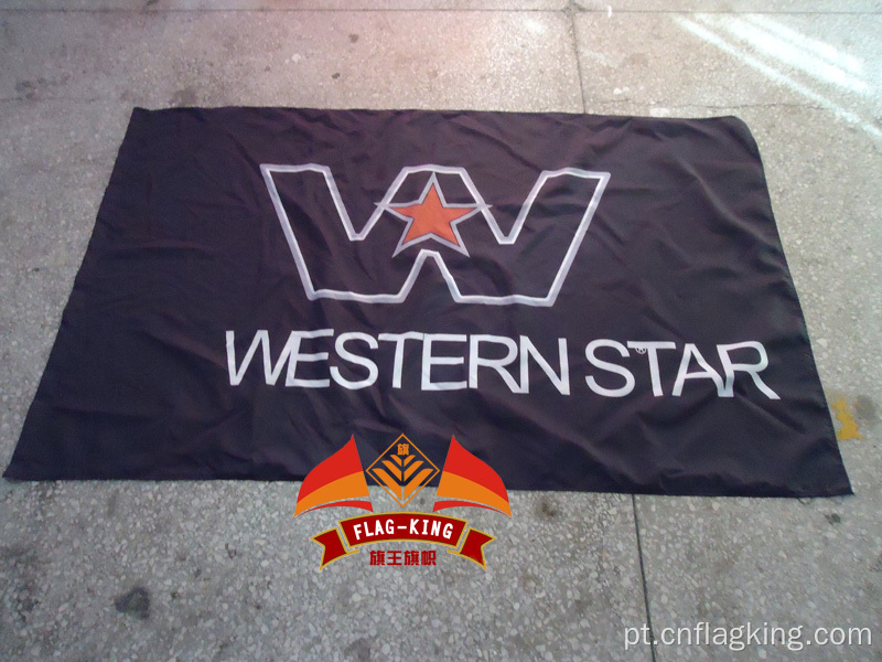 Bandeira da Western Star Trucks Racing Bandeira dos carros elétricos RC 100% polyster 90 * 150 CM bandeira Bandeira da Western Star