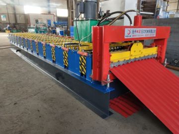 corrugated roof panel construction building machinery