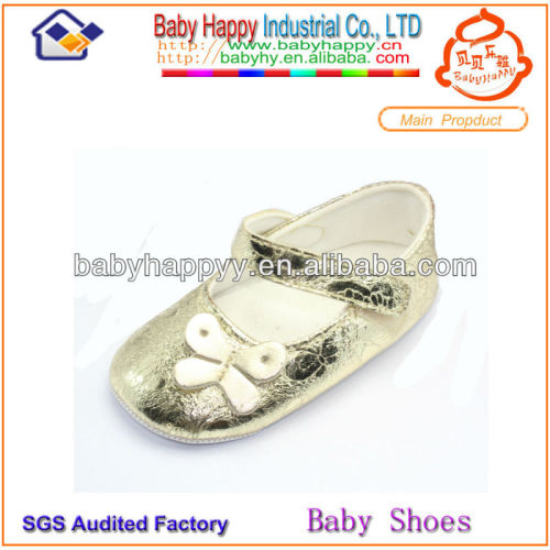 Wholesale New Design Beautiful Golden Baby Ballet Shoes