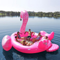 Piscina de flamenco personalizada flotando en los juguetes de la piscina de agua inflable