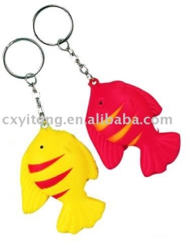 key chain stress ball,keyring stress ball-fish