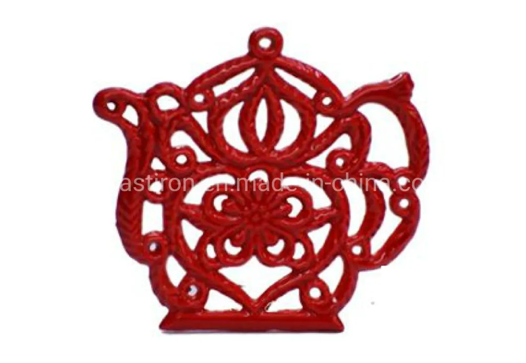 Heat Resistant Round Enamel Cast Iron Trivet