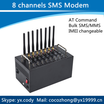 Cheap price 8 port International sms marketing device VoIP bulk SMS modem pool