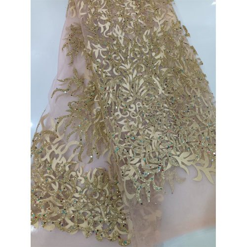 2022 The latest high quality glitter sprinkled on glitter women's fabric tulle fabric