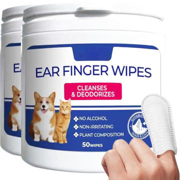 Dụng cụ rửa tai cho thú cưng, khăn lau ngón tay cho chó mèo theo yêu cầu