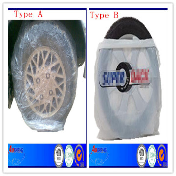 PE plastic tire cover wheel masker roll