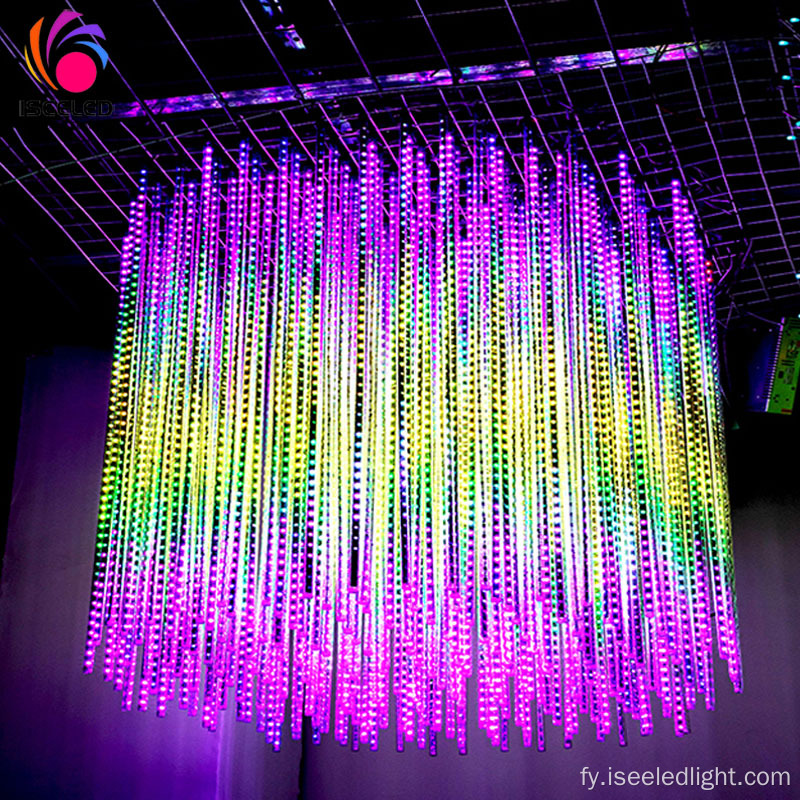 DISCO plafond DMX512 RGB LED Cube Ljocht