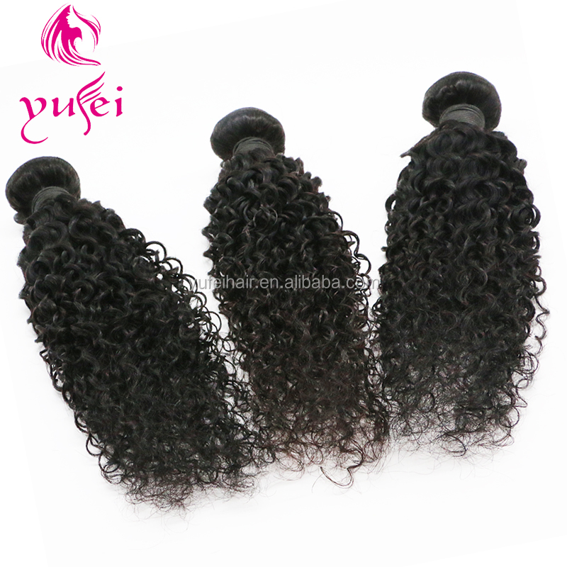 Top Quality Natural Color Curly Hair 10A 100% Brazilian Jerry Curl Human Hair Cuticle Aligned Hai Extension