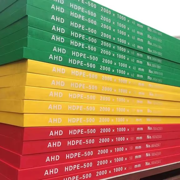 Folha HDPE Verde Amarelo Vermelho HDPE Sheet Green Yellow Red