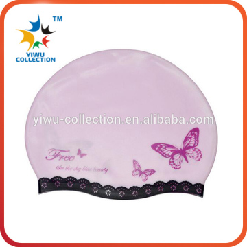 design your own swim cap/2016 Junior Plain Moulded Silicone Swim Cap with printing logo