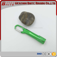 Colorful carabiner hook aluminum snap hook with led keychian